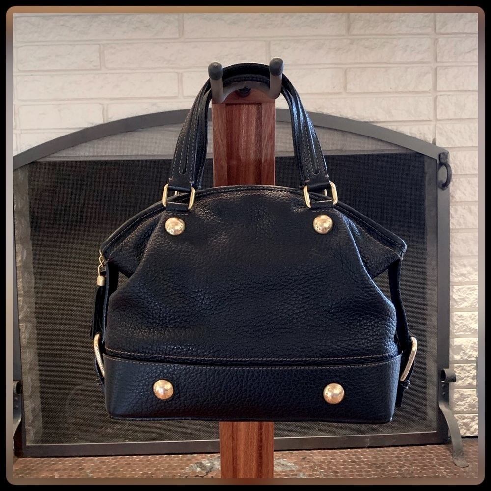 DOLCE & GABBANA Black Borsa A Mano Celtic Leather Hobo Bag